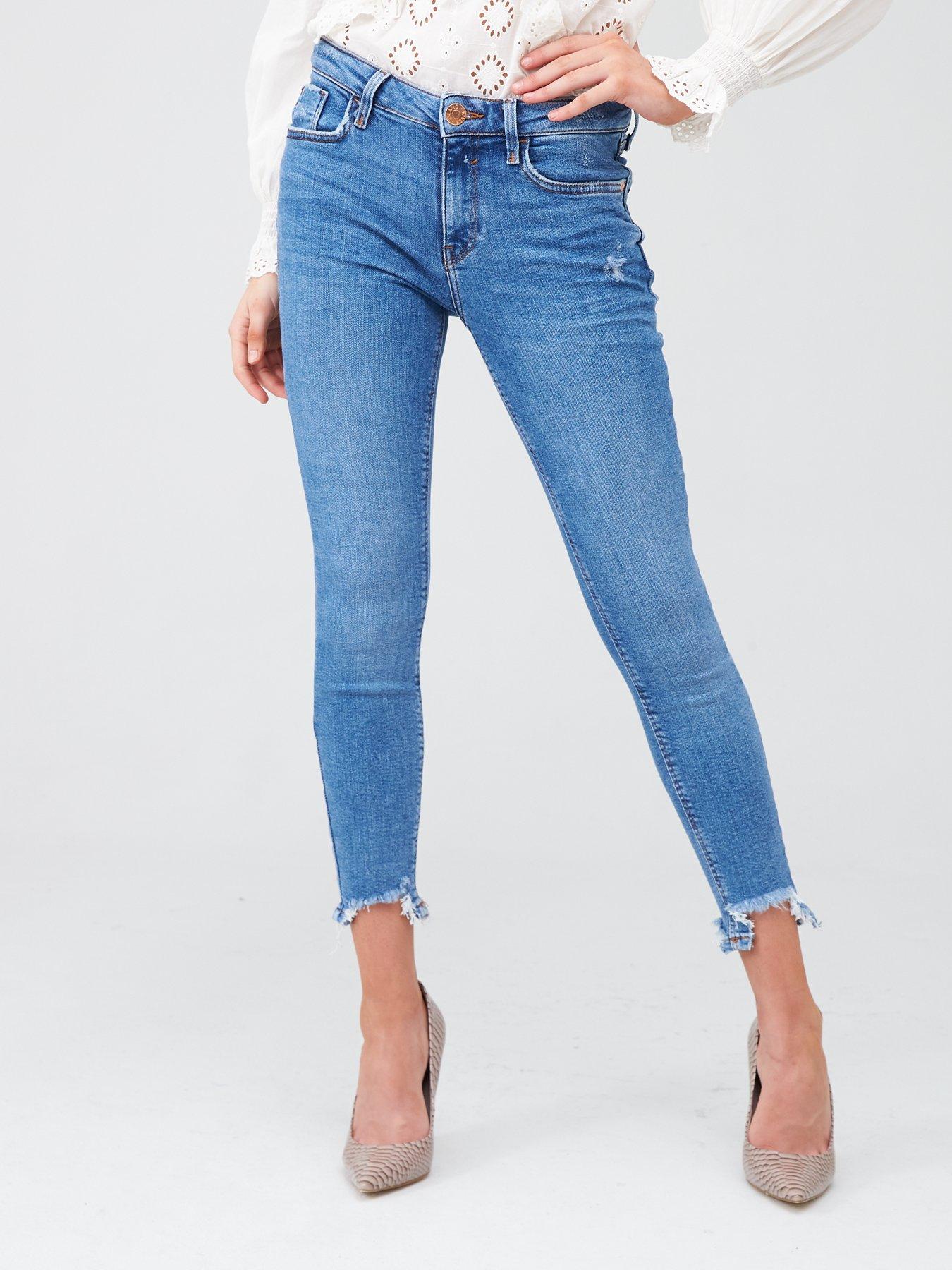 women's petite white skinny jeans
