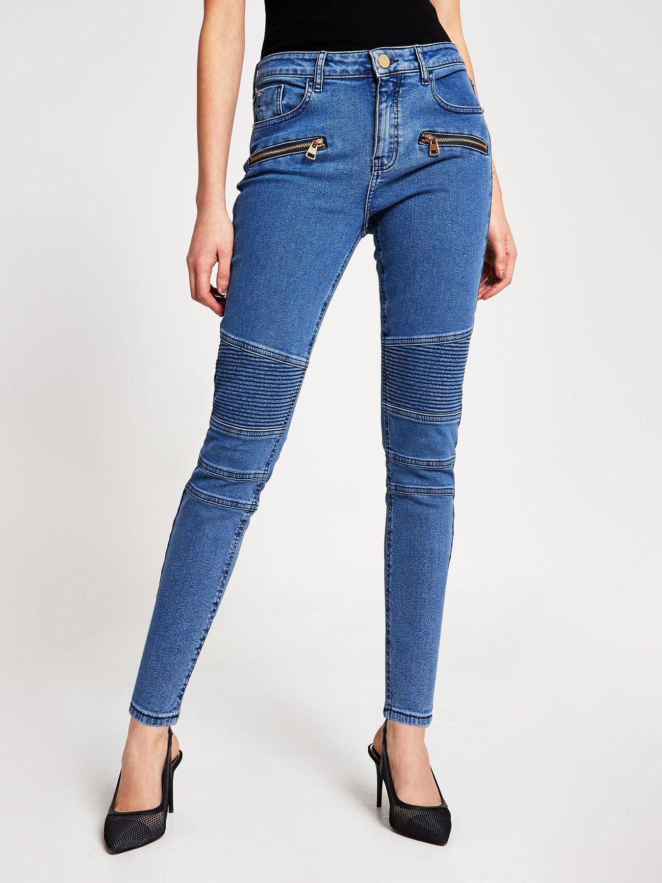 river island biker jeans