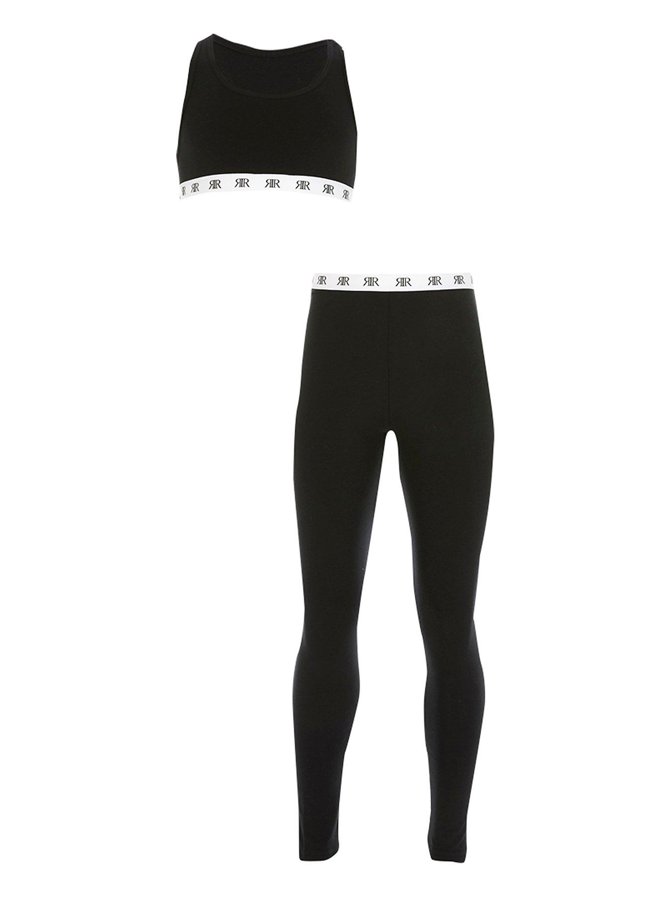 girls sports leggings and crop top