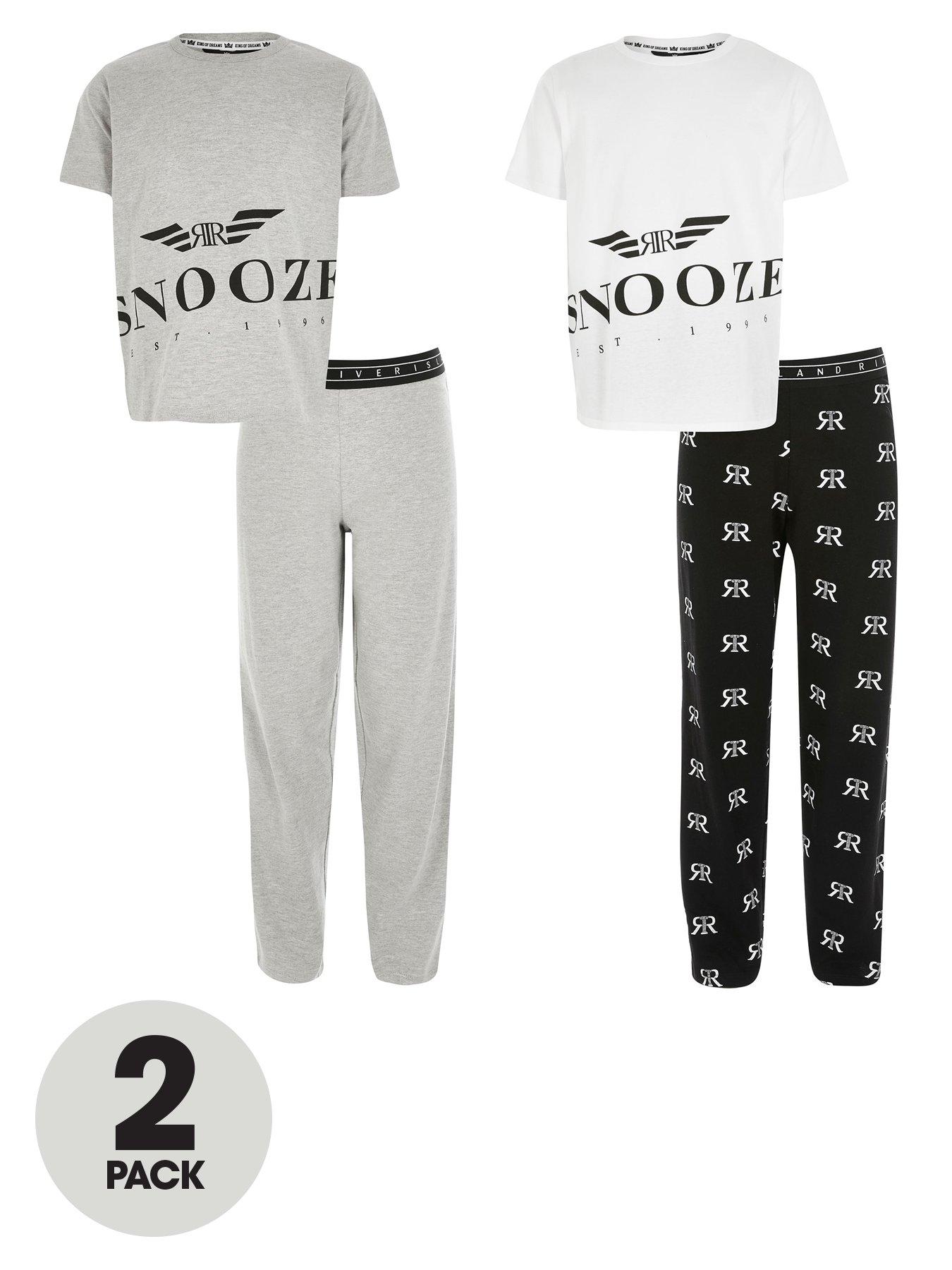 New River Island Mini Boys Short Sleeve Pjs Pyjamas 9-24mth 2 3 4 yrs