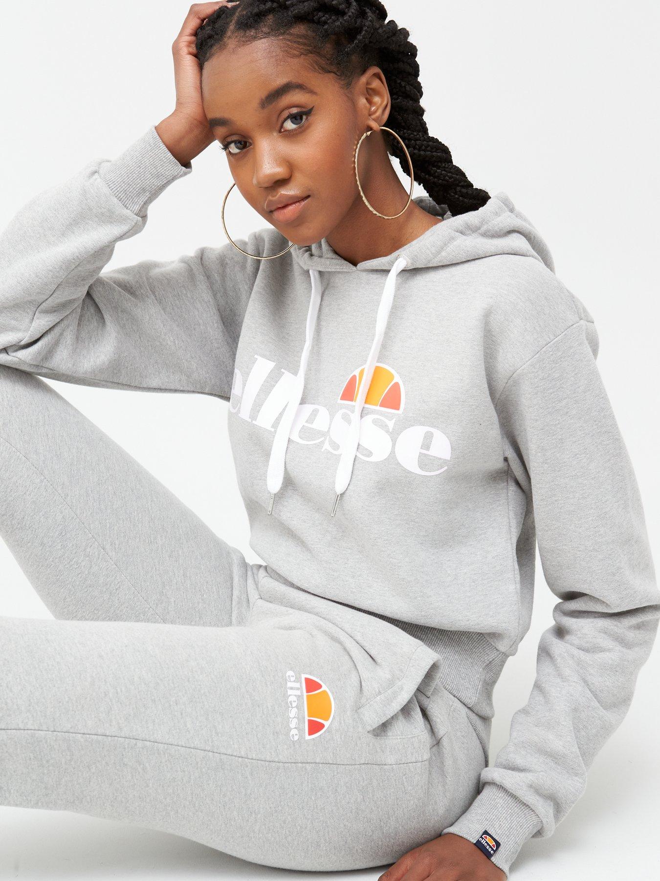 Ellesse Exclusive Melan Tracksuit - Light Grey Marl | Very.co.uk