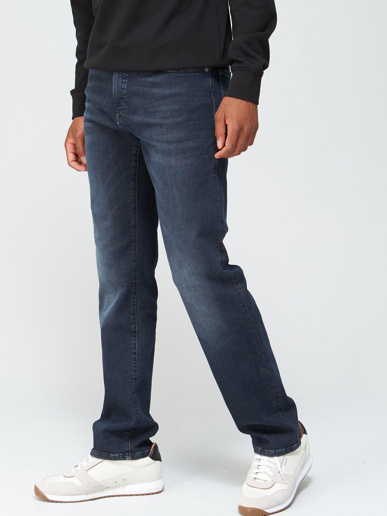 BOSS Maine Regular Fit Jeans - Charcoal 