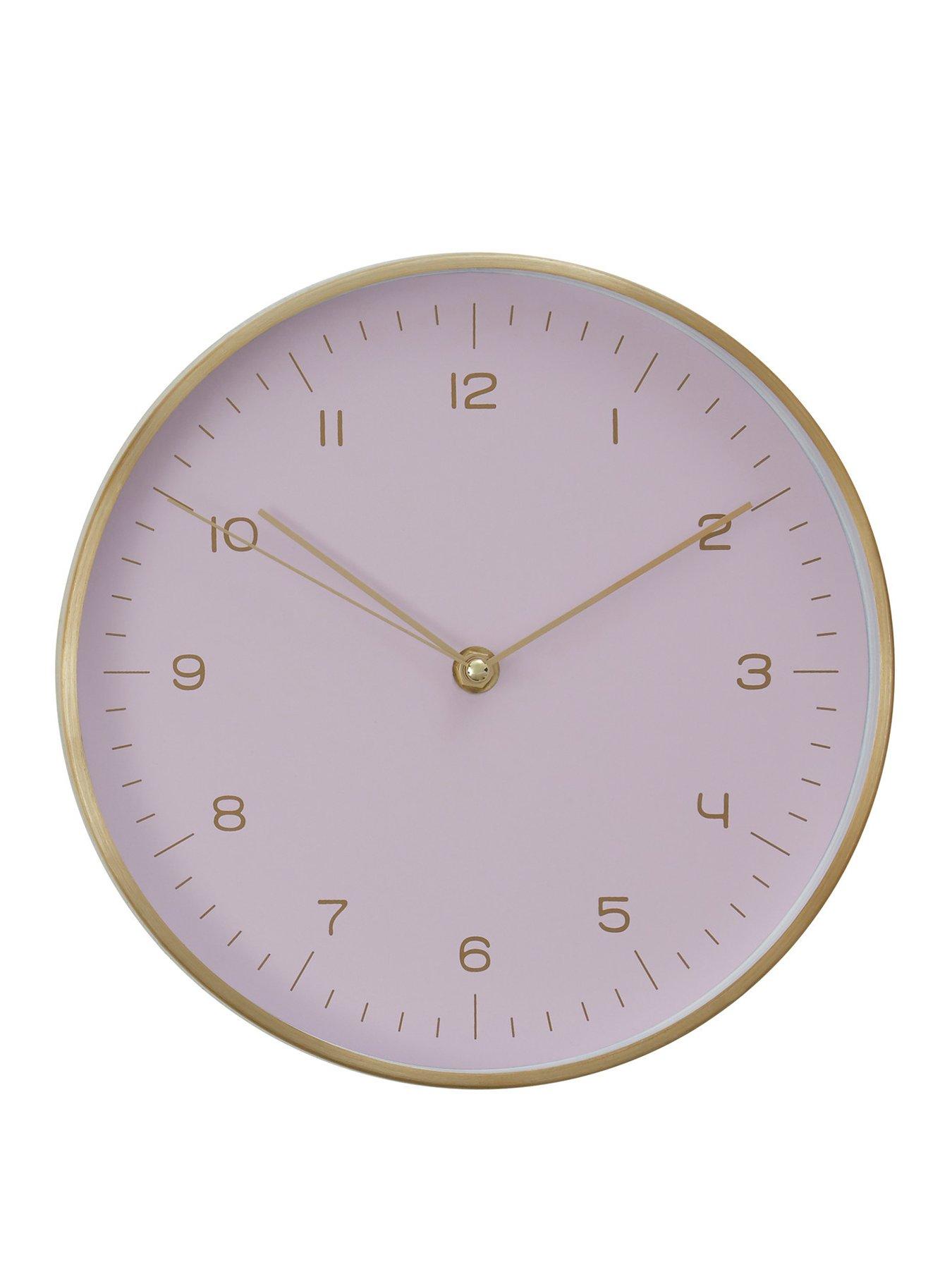 Premier Housewares Elko Gold/Pink Wall Clock review