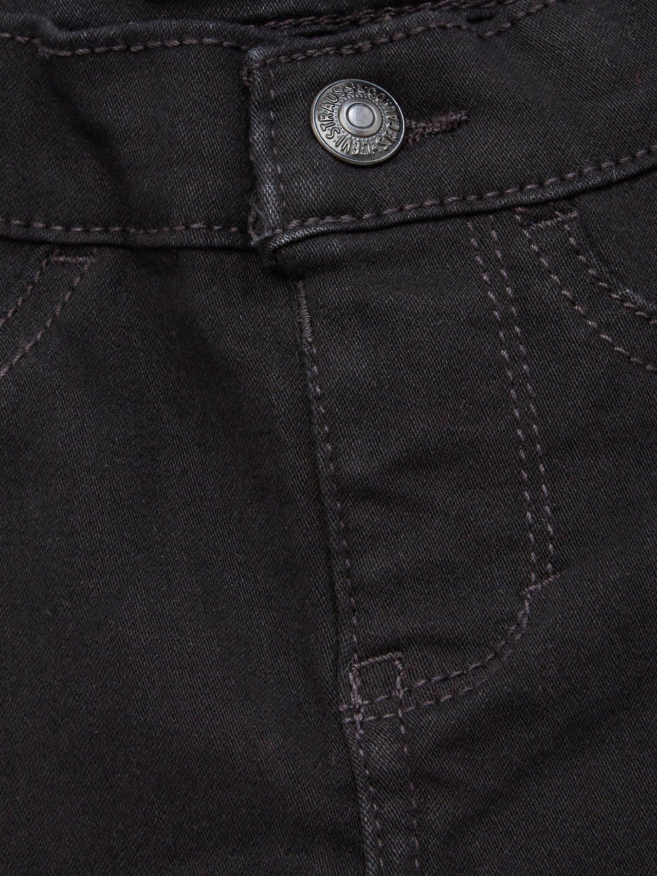 Image 3 of 3 of Levi's Girls Pull On Denim Jeggings - Black