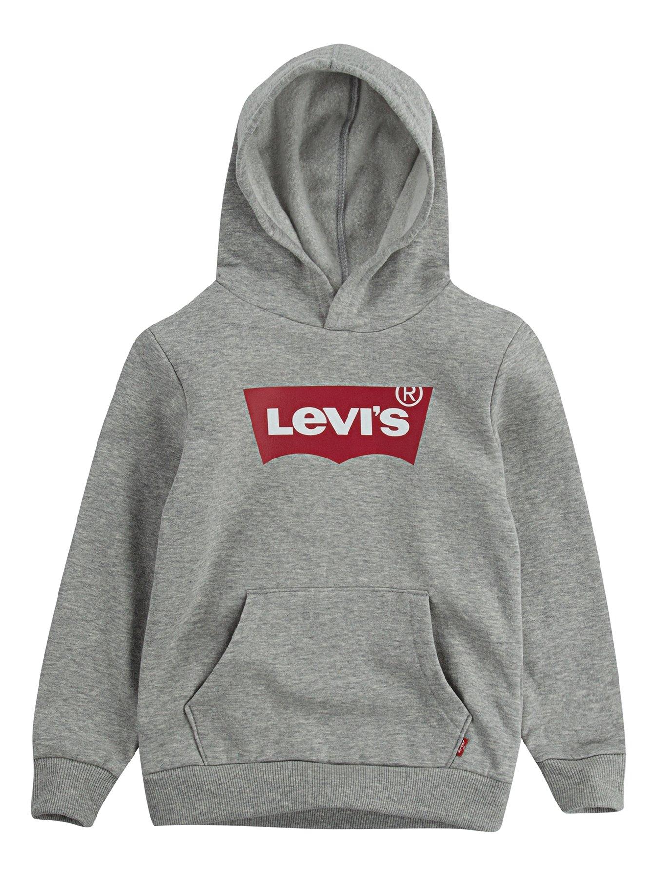 Levis batwing hoodie grey hot sale