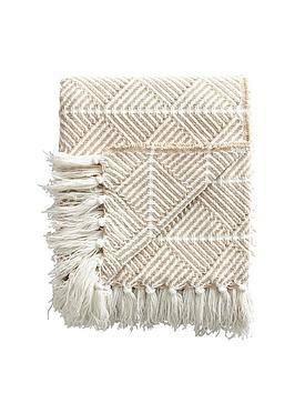 Product photograph of Cascade Home Chevron Throw from very.co.uk