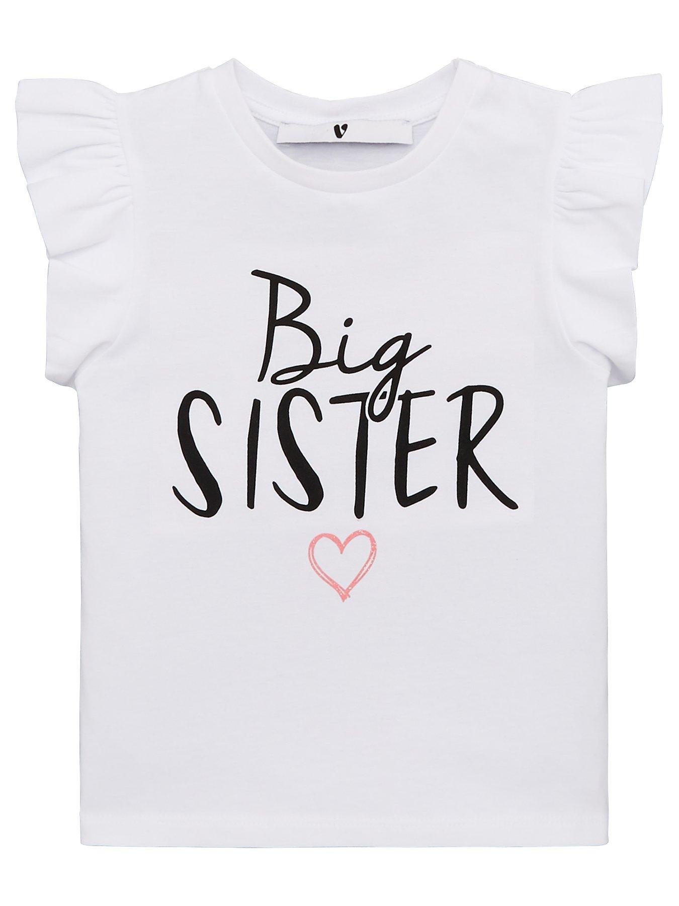 V By Very Girls Big Sister Frill Sleeve T-Shirt review