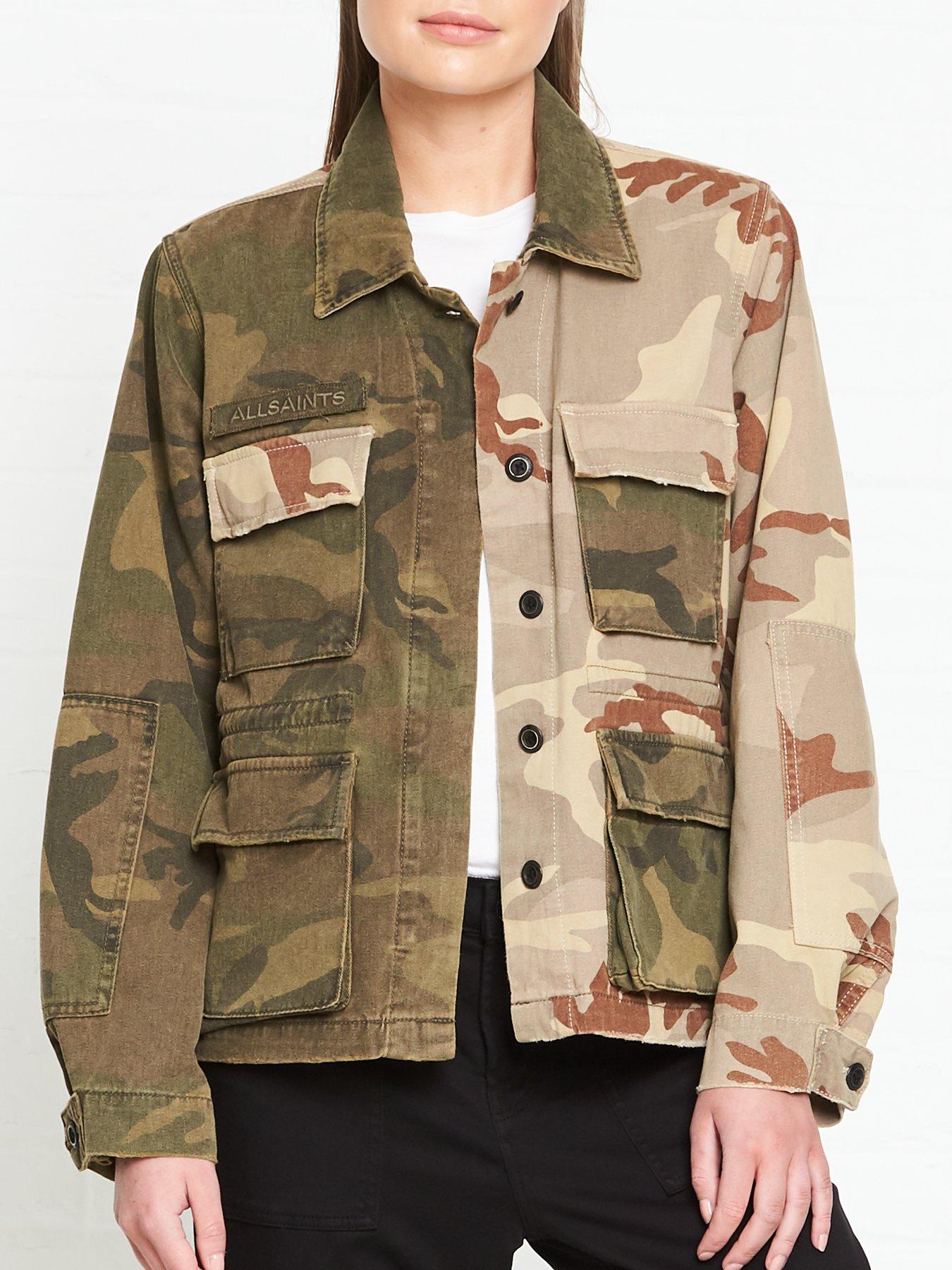 all saints camouflage jacket