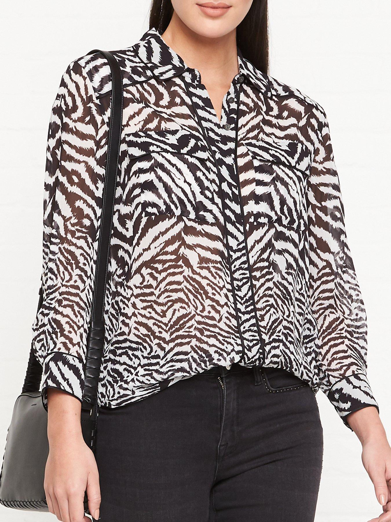 Allsaints Esther Remix Zebra Print Shirt review