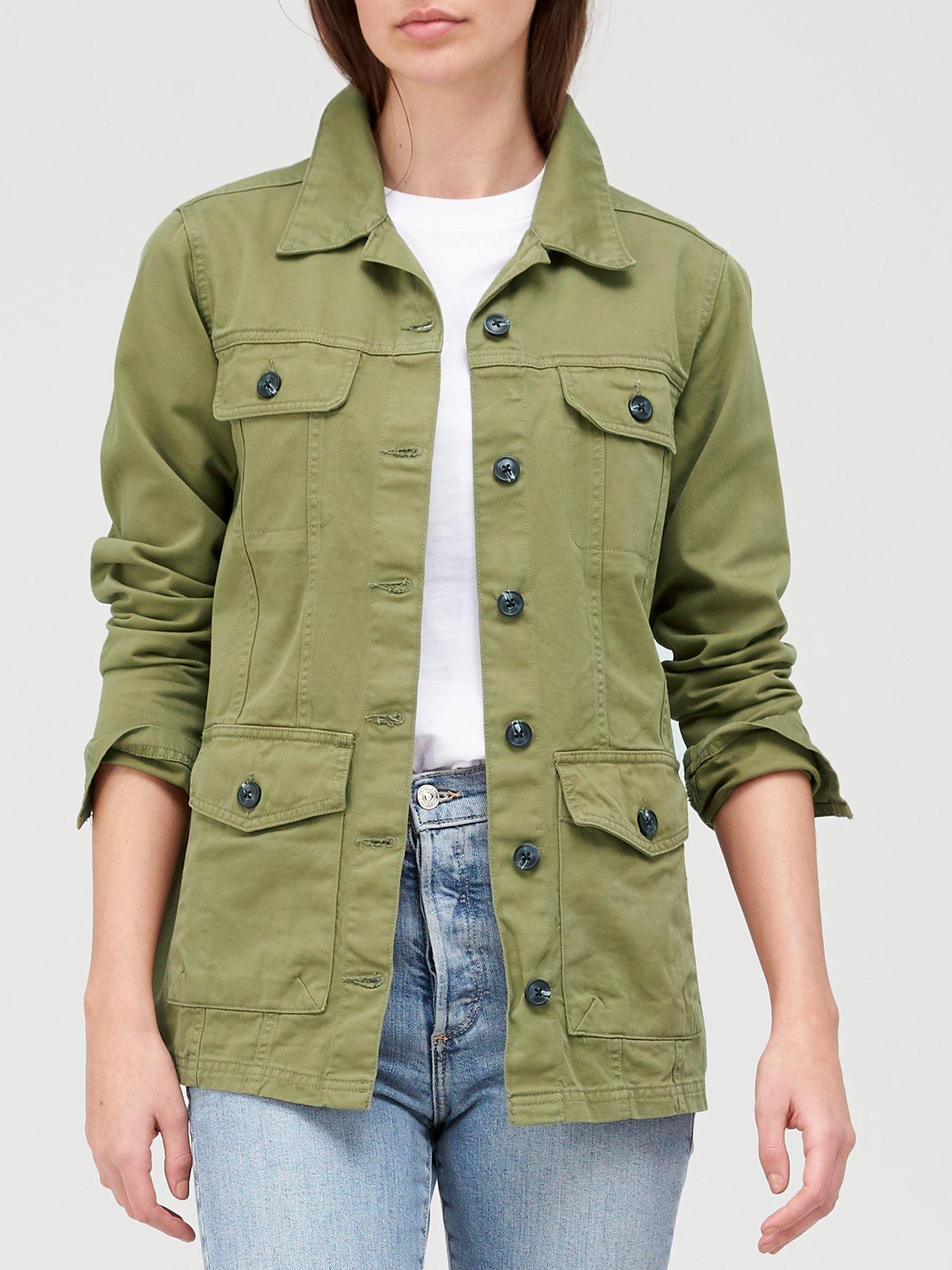 cotton utility jacket women's