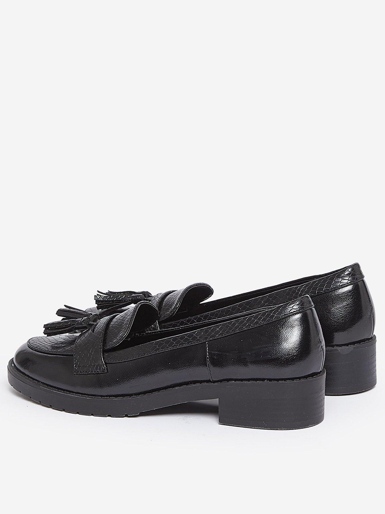dorothy perkins black loafers