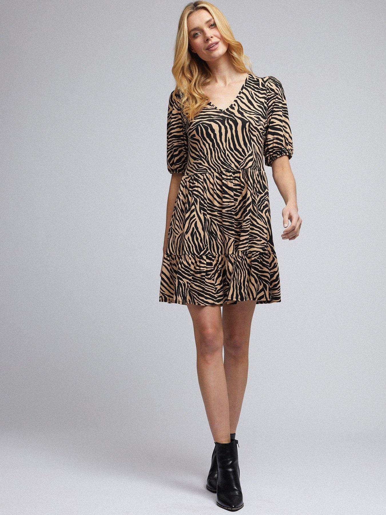 Women pleated Dress Tale As Old As Time printed Sleeveless dress Slim Mini Dress