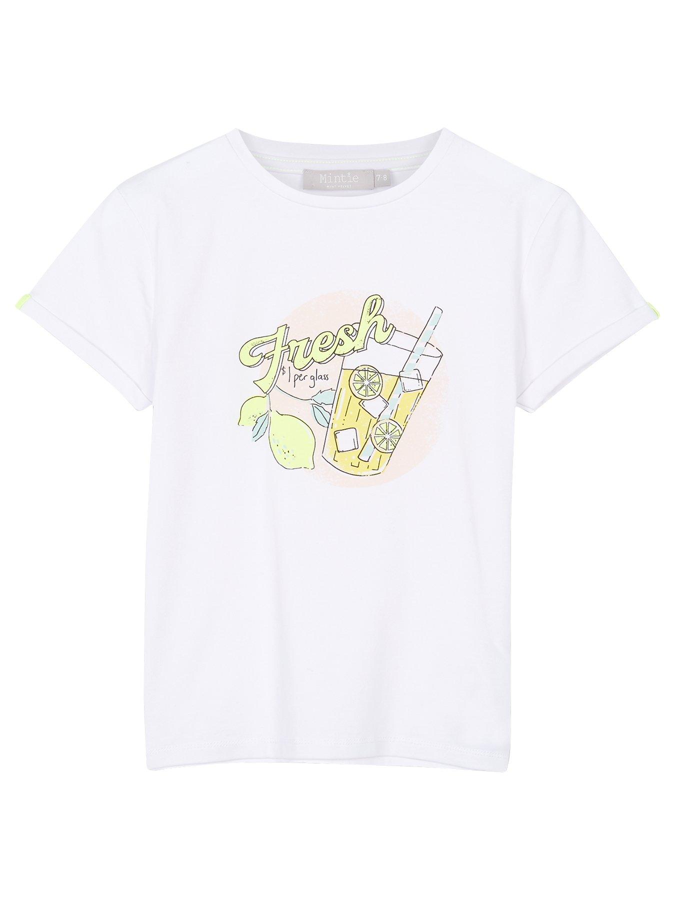 Mintie By Mint Velvet Girls Fresh Graphic Lemonade T-Shirt review