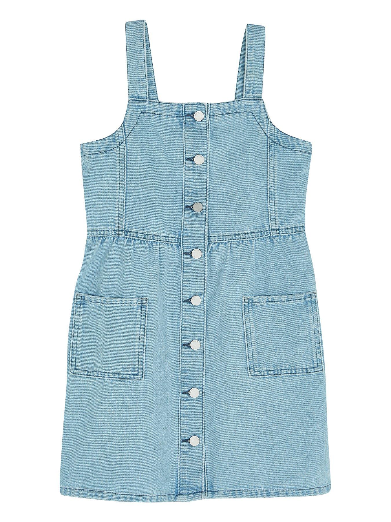 Mintie By Mint Velvet Girls Washed Blue Denim Dress review