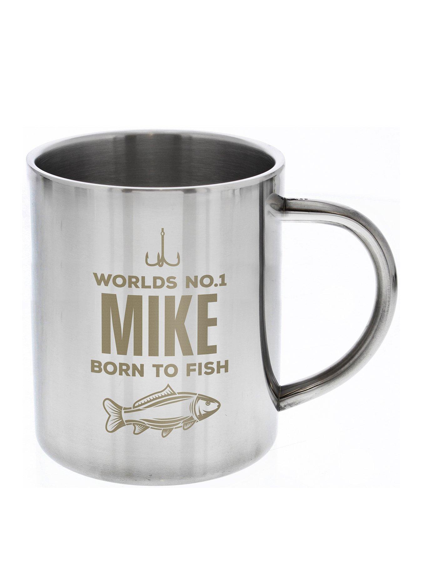 Personalised Born To Fish Stainless Steel Mug review