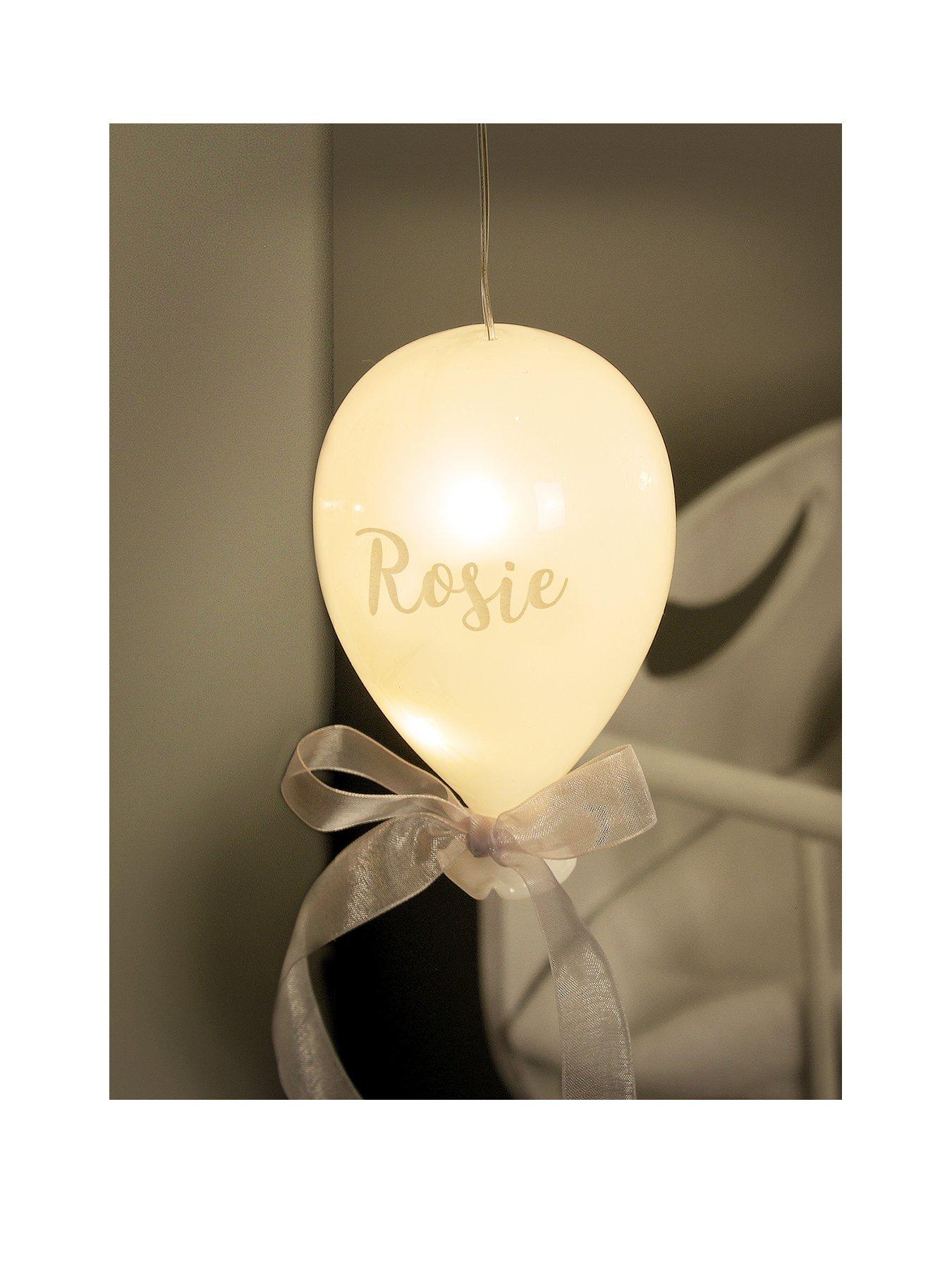 The Personalised Memento Company Personalised LED Glass Balloon