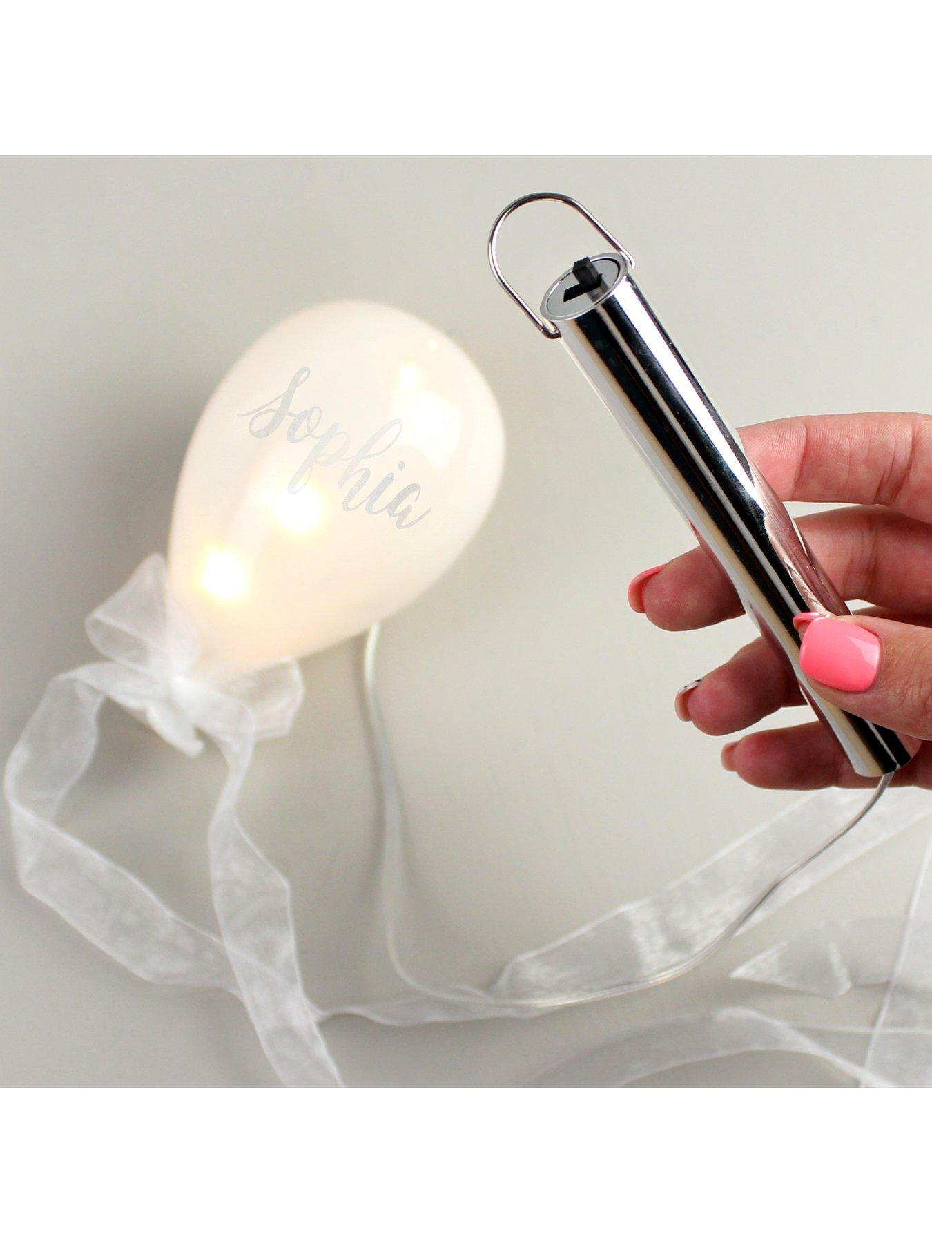 Image 3 of 4 of The Personalised Memento Company Personalised LED Glass Balloon