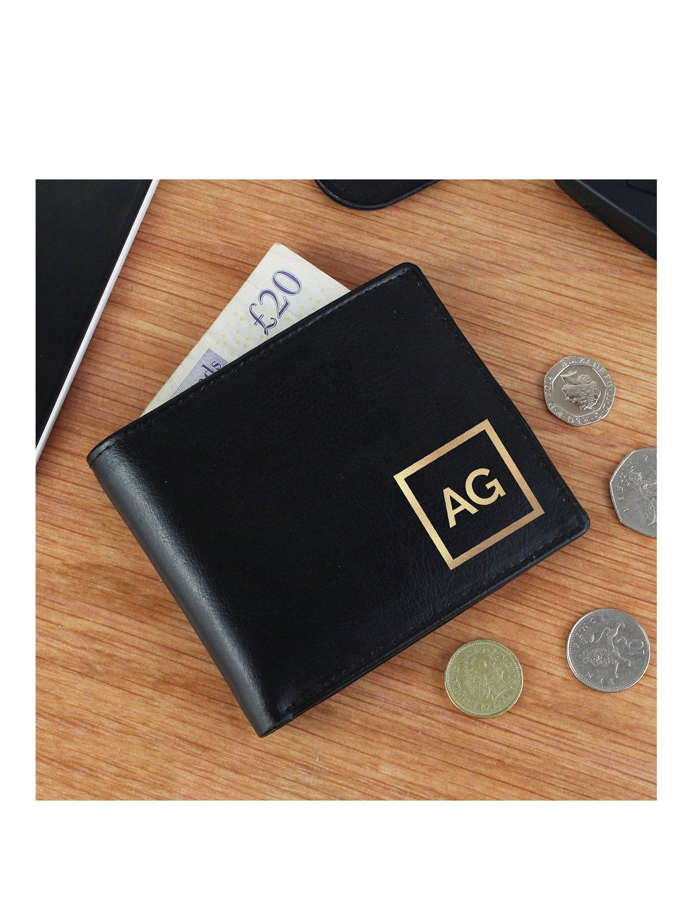 Personalised Gold Initals Black Leather Wallet review