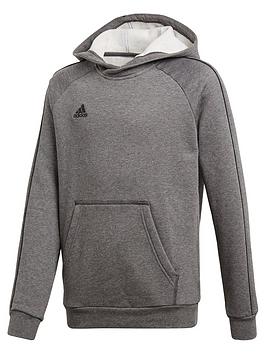 adidas-youth-core-18-sweat-hooded-tracksuit-top-grey