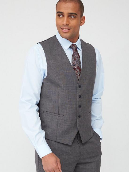 Skopes Standard Pietro Waistcoat - Grey Textured Weave | very.co.uk