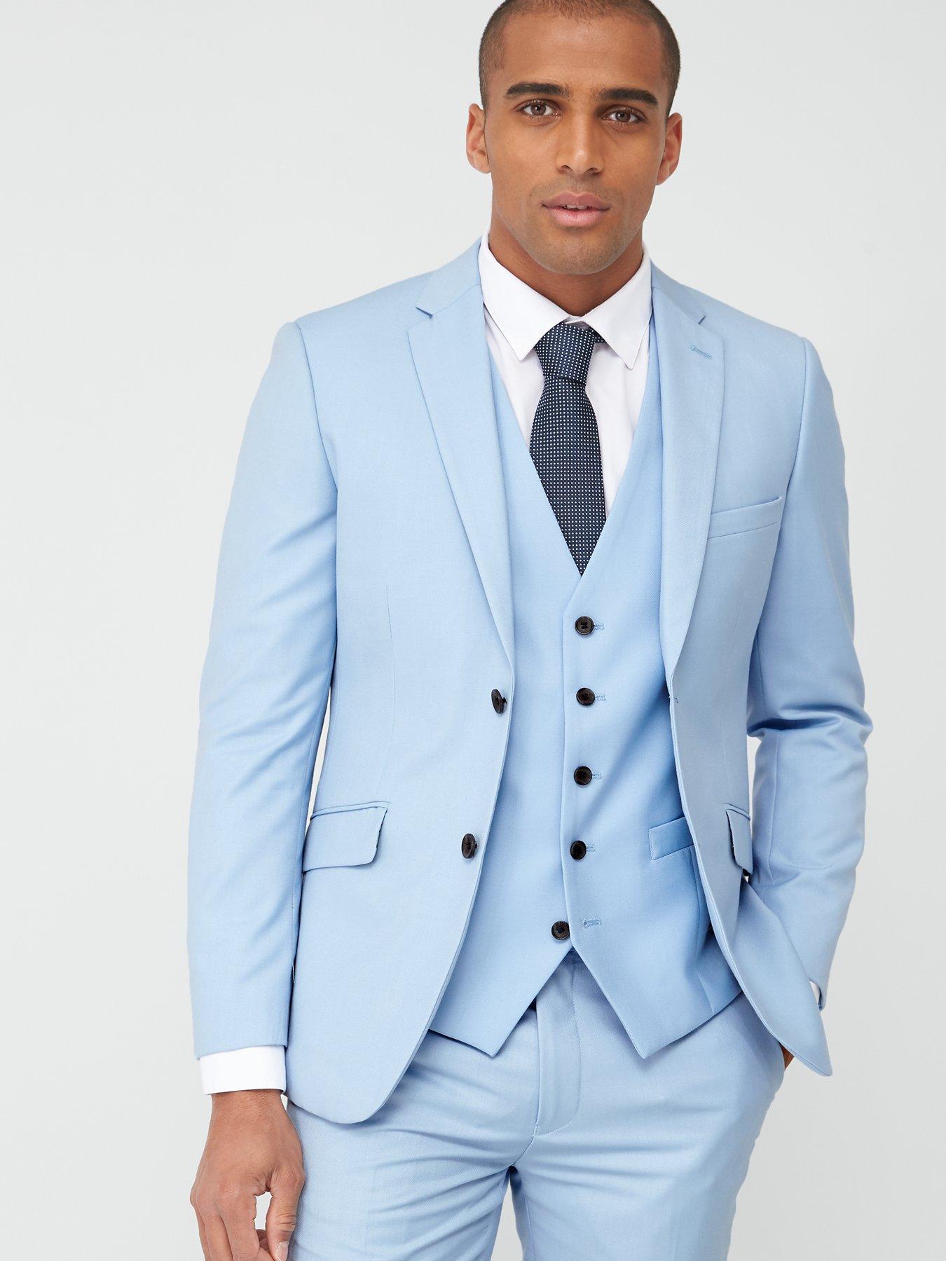 Suits & Blazers Tailored Sultano Jacket - Sky Blue