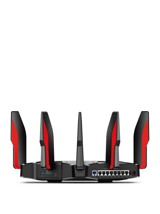 front image of tp-link-archer-ax11000-wi-fi-6-router-tri-band-ultra-fast-for-extreme-gaming
