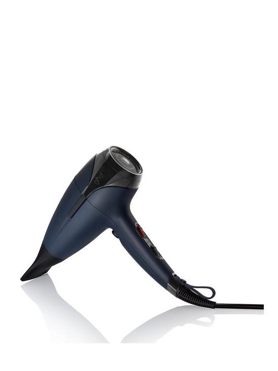front image of ghd-helios-hair-dryer-ink-blue