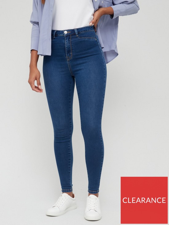 front image of v-by-very-addison-super-high-waist-skinny-jean-dark-wash