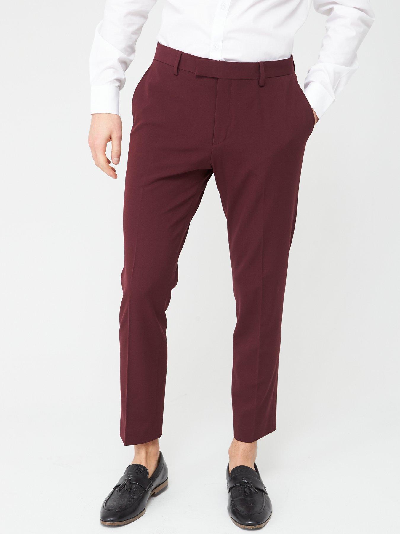 stretch skinny suit trousers