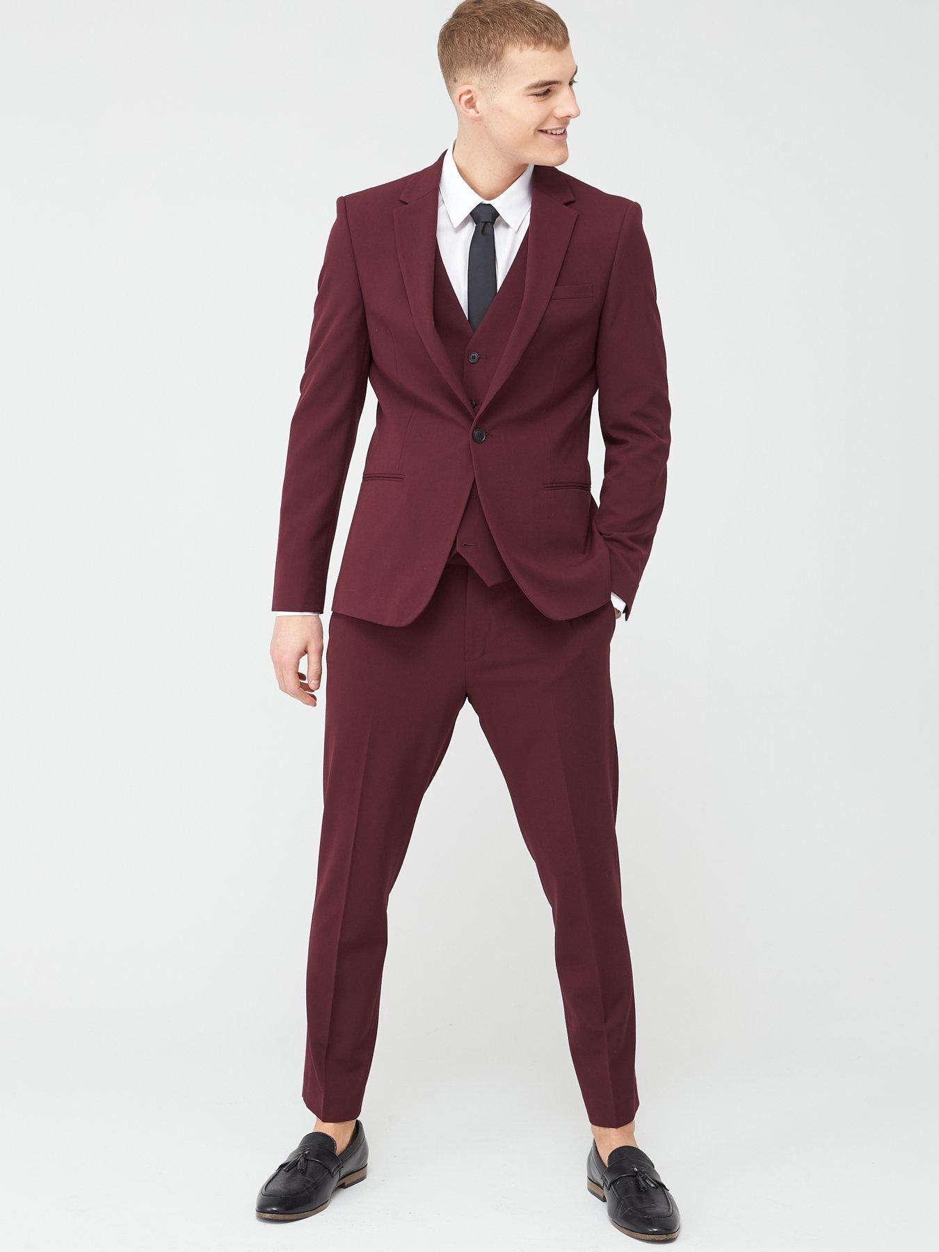 stretch skinny suit trousers
