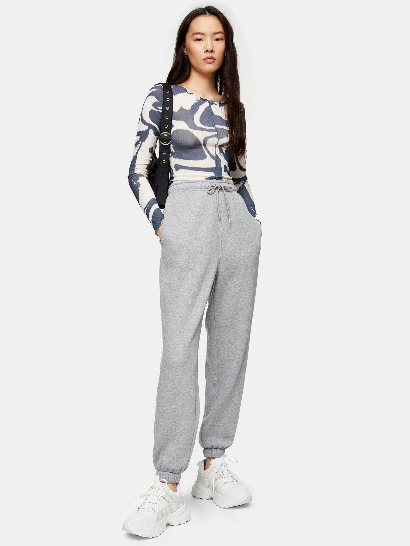 grey joggers topshop