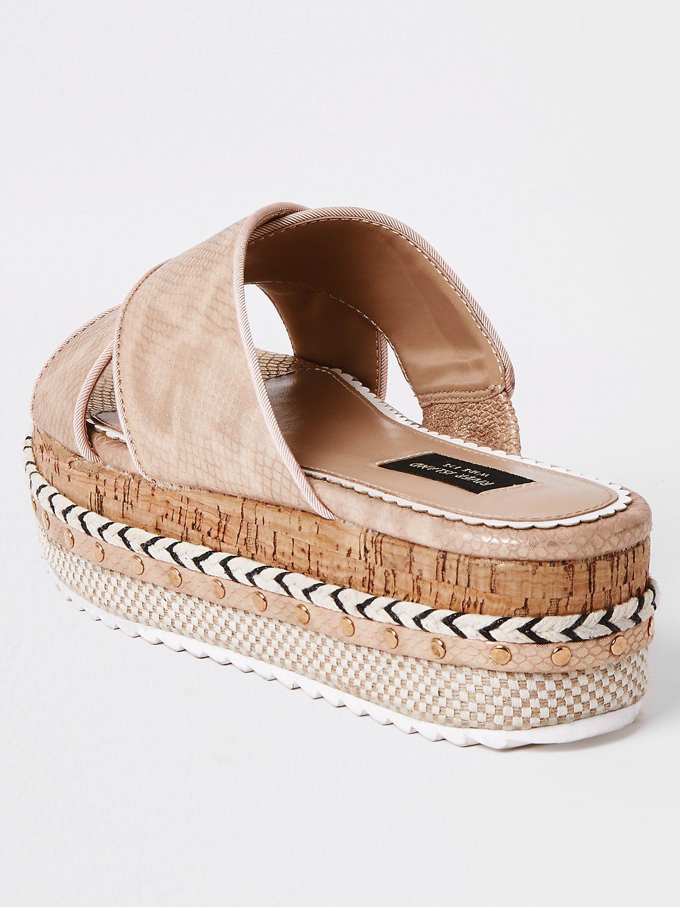 flatform sandals wide fit