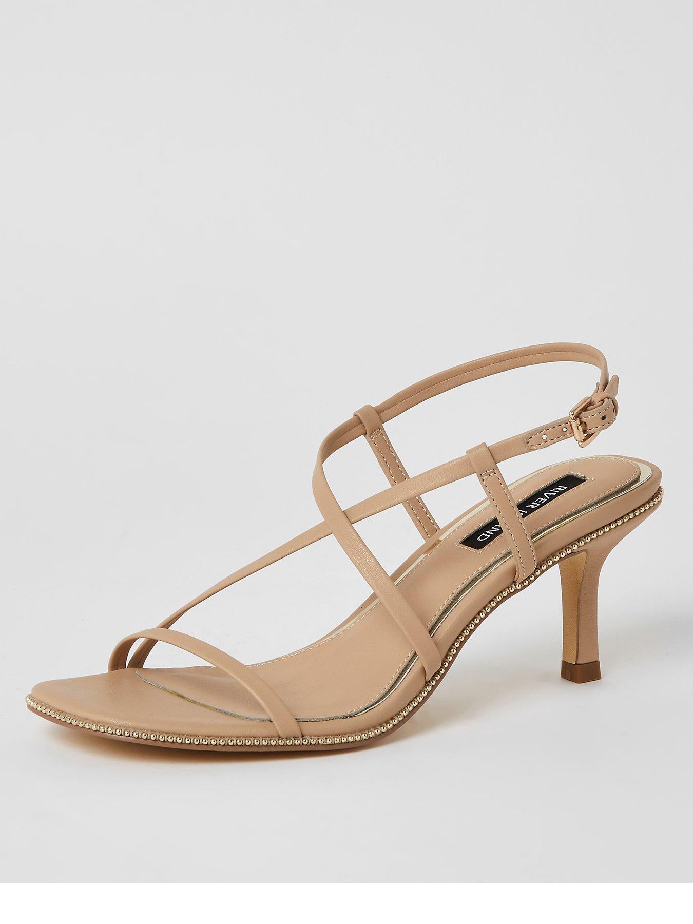 short heel strappy sandals
