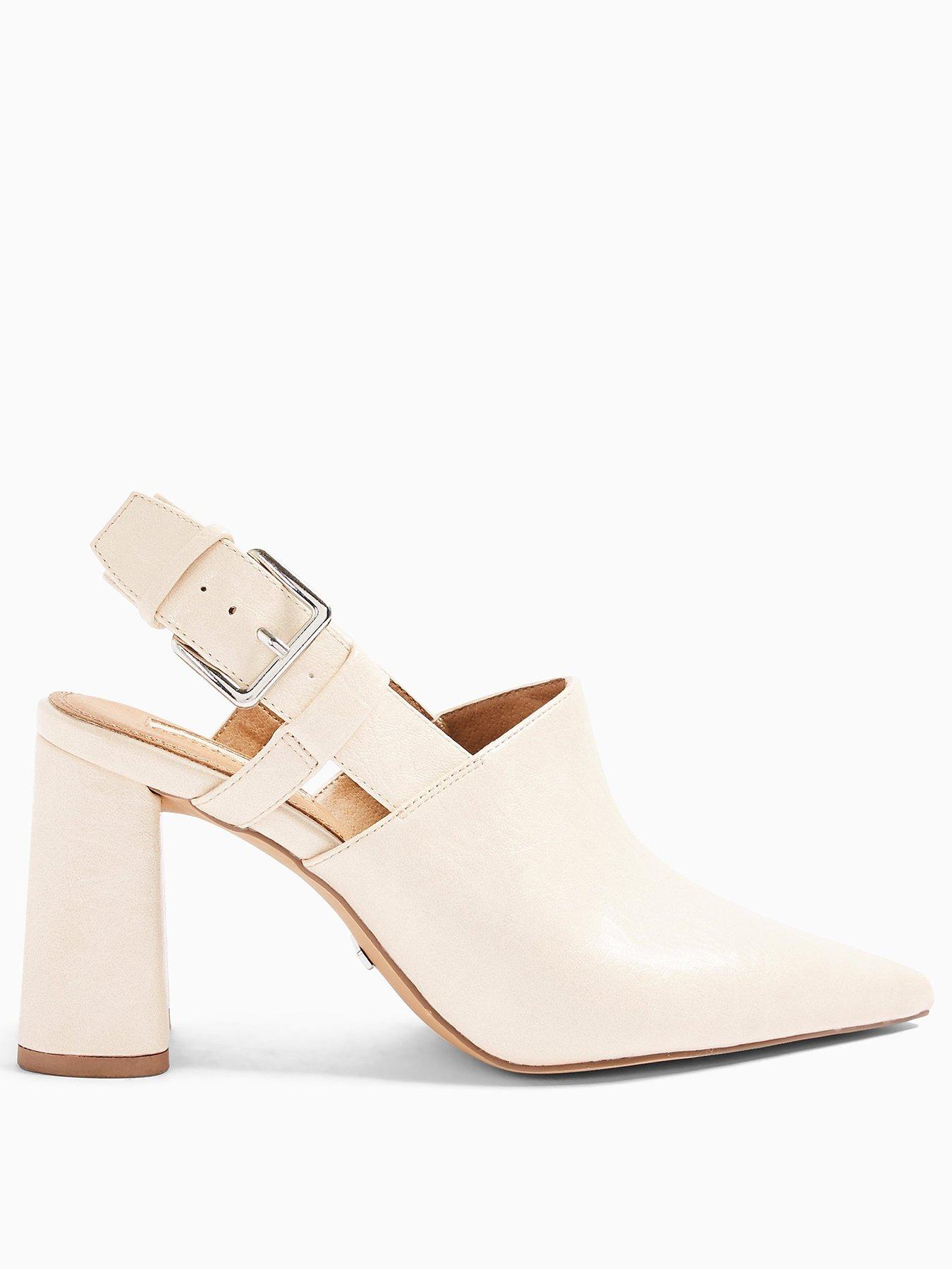 cream heeled shoes uk