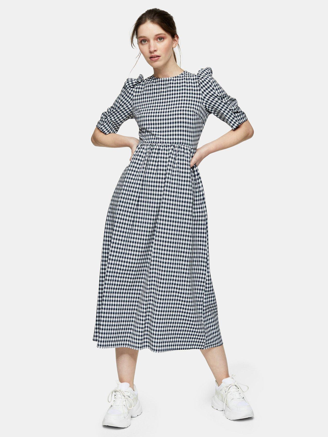 gingham midi