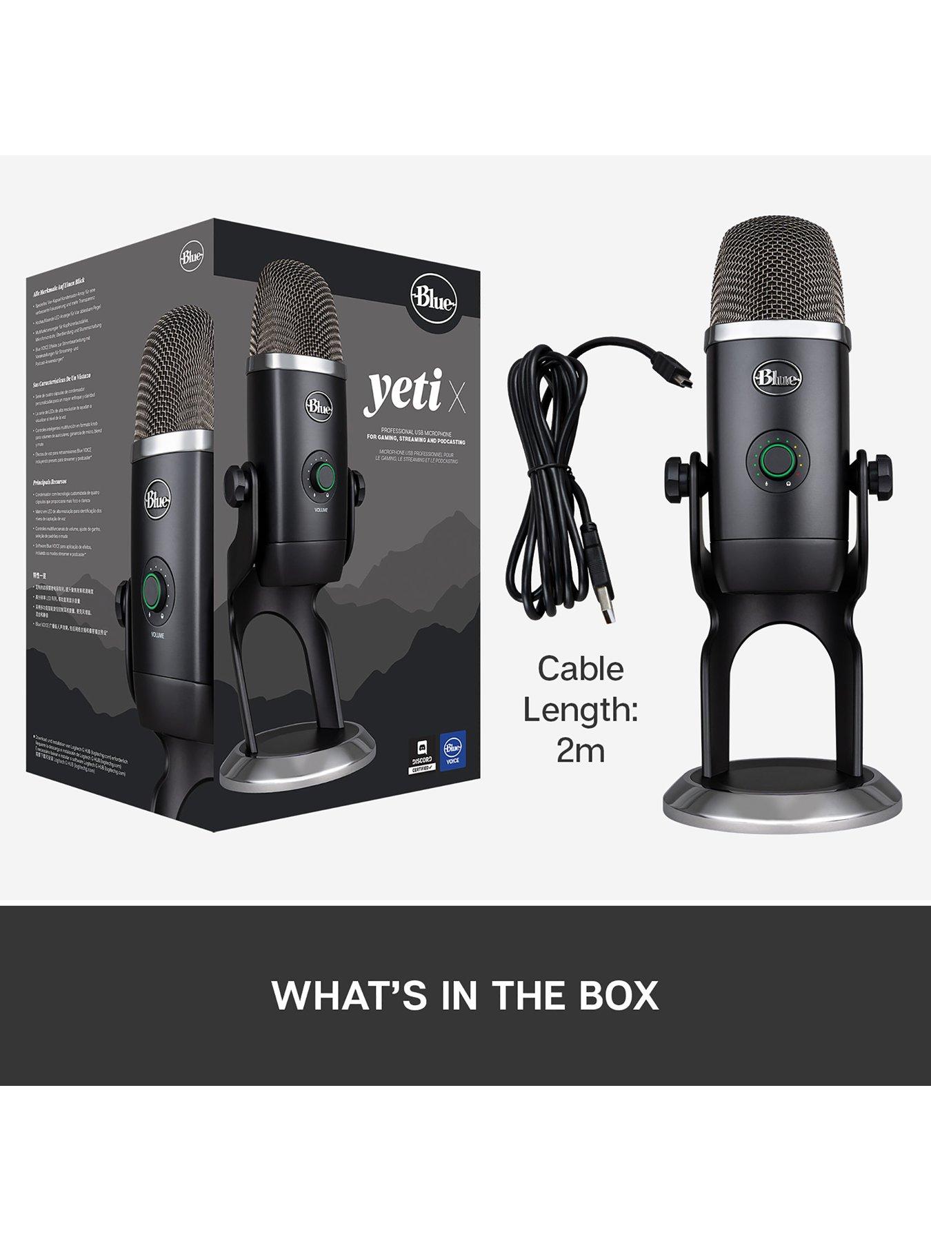 Yeti X USB microphone -Blackout EMEA