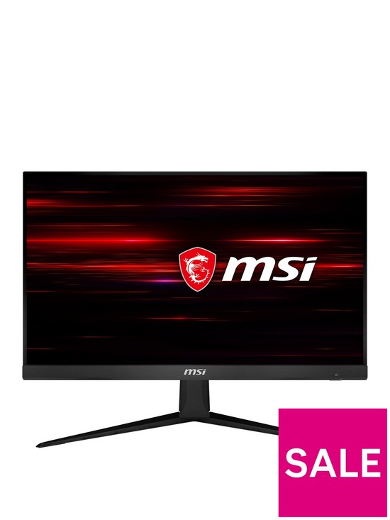 front image of msi-optix-g241-238-inch-full-hd-ips-1ms-144hz-amd-freesync-flat-gaming-monitor-black
