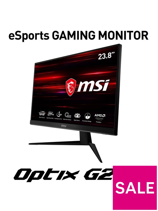 stillFront image of msi-optix-g241-238-inch-full-hd-ips-1ms-144hz-amd-freesync-flat-gaming-monitor-black