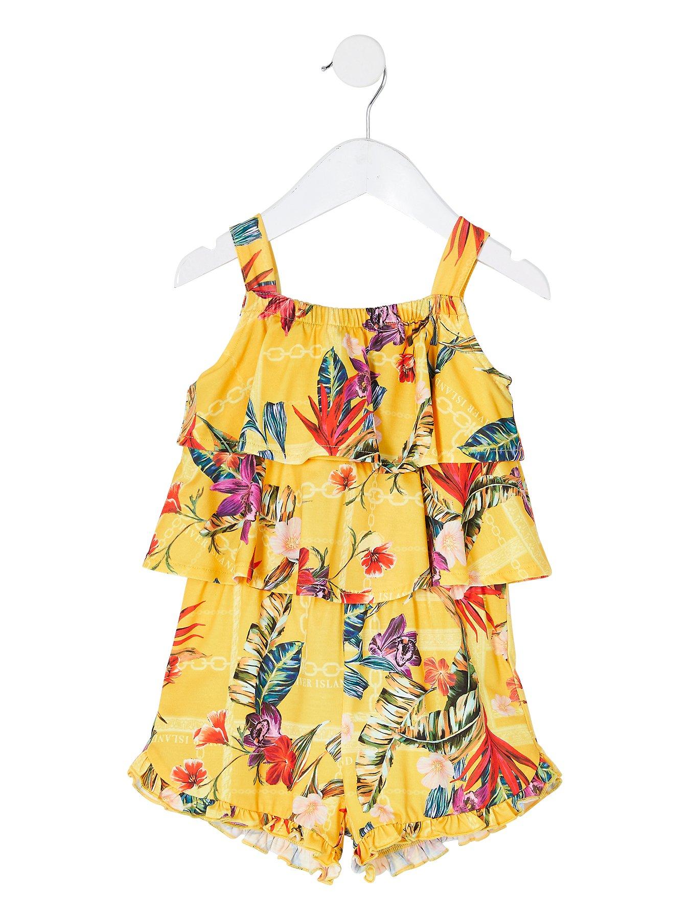 girls yellow playsuit