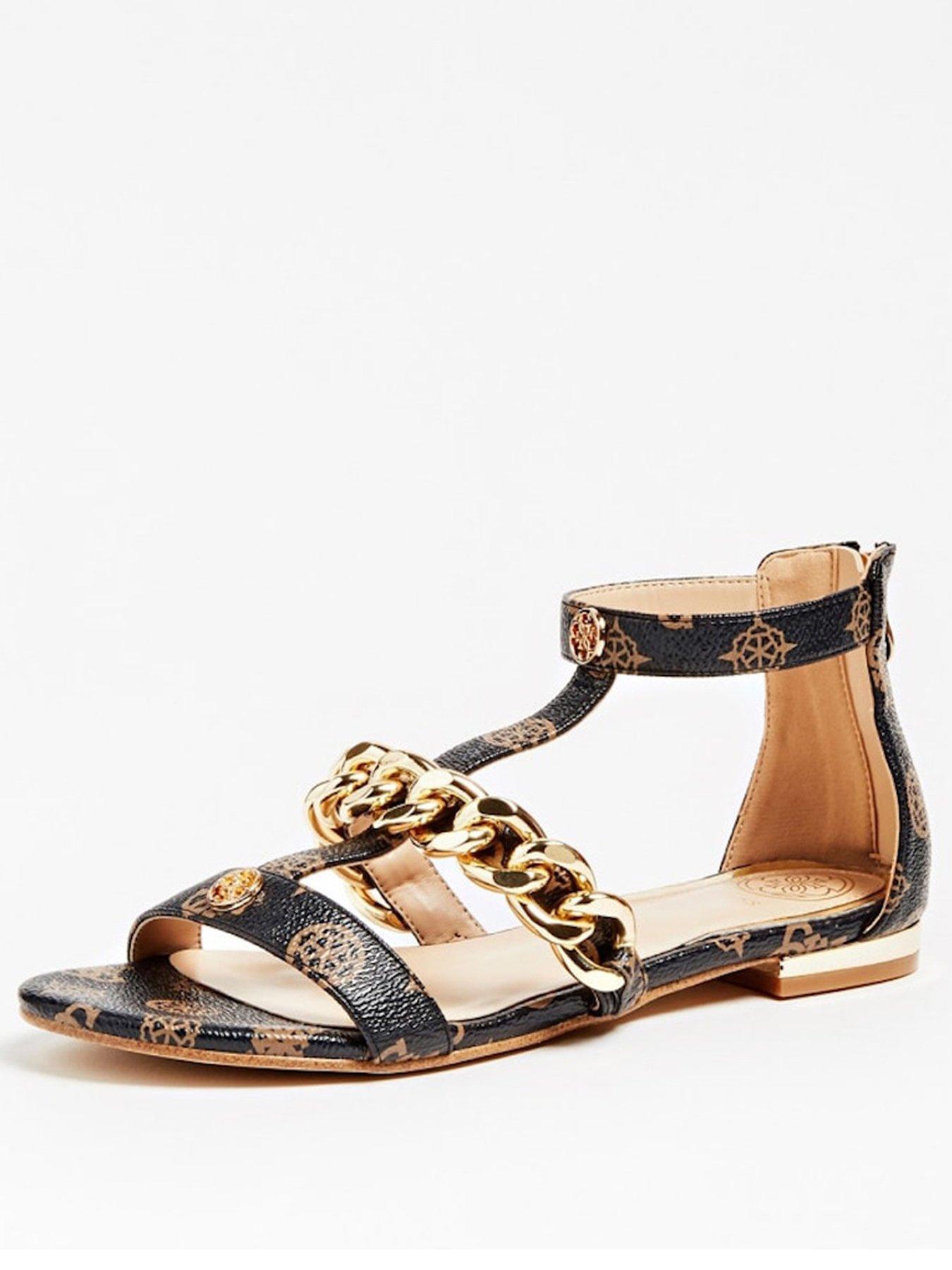 guess sandals with chain