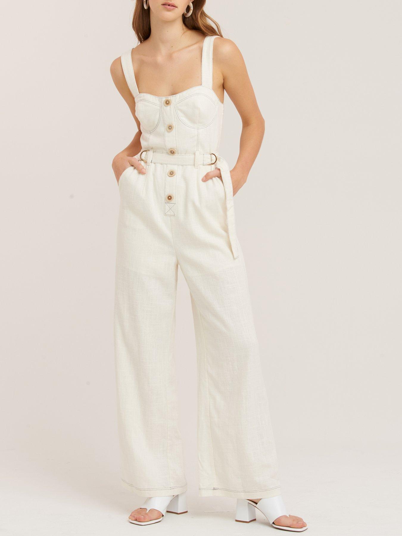 boys white jumpsuit