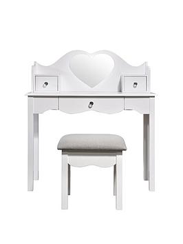 Product photograph of Very Home Tia Dressing Table Mirror And Stool Set from very.co.uk