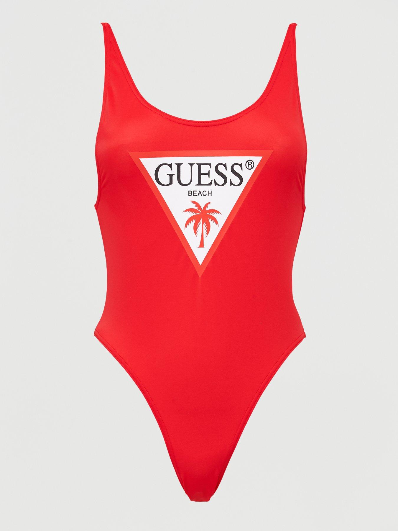 guess red bodysuit