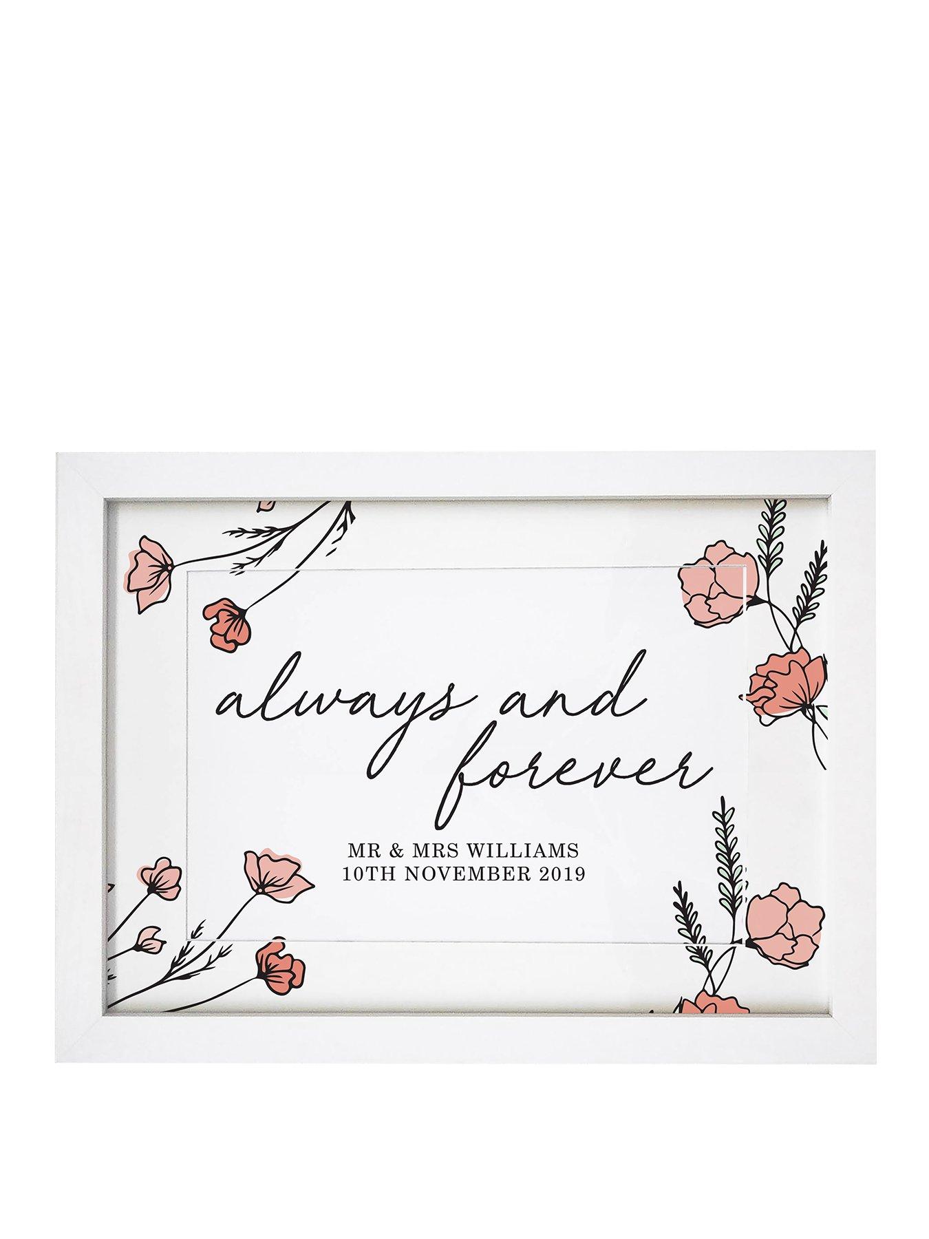 Personalised Always & Forever A4 Framed Print review