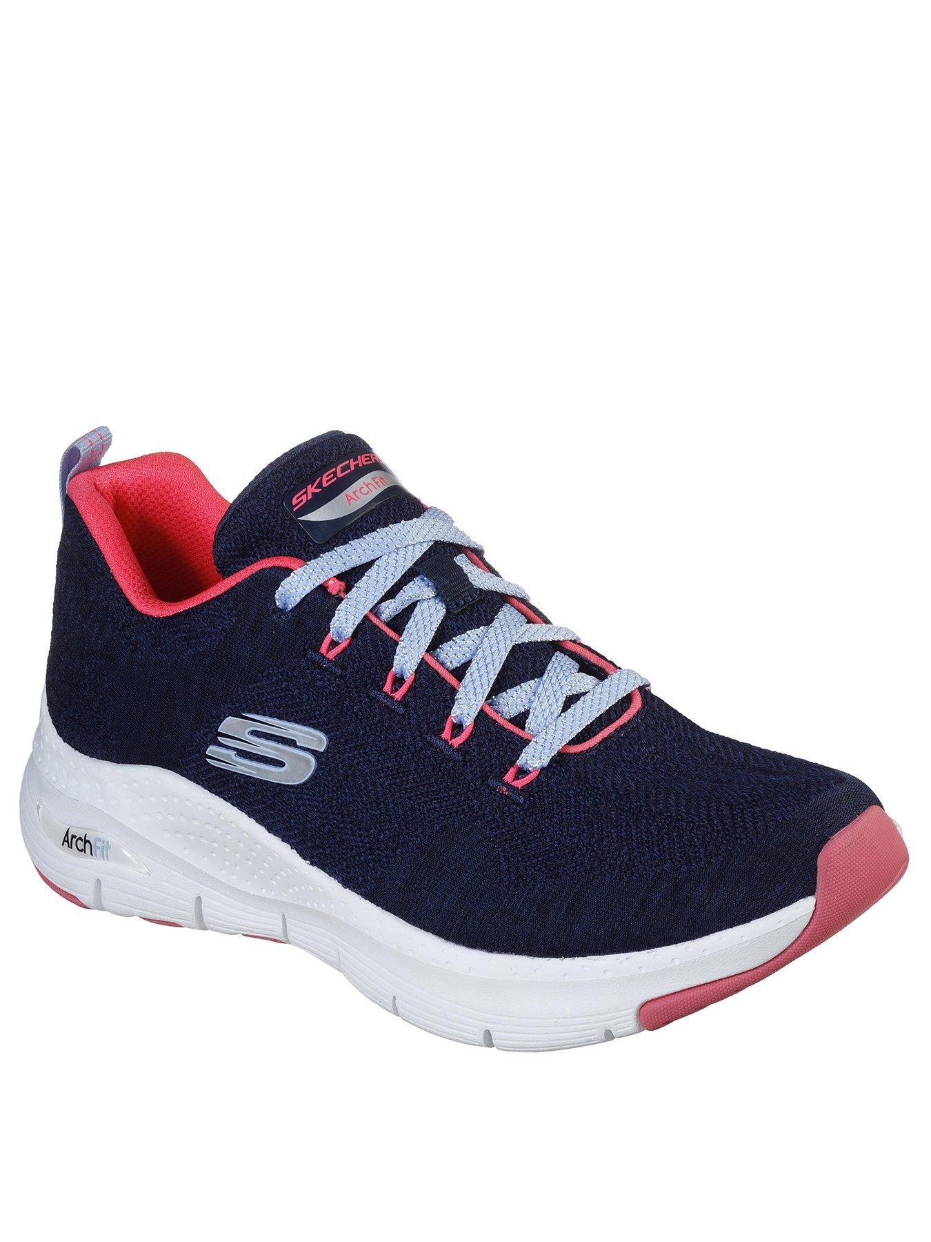 skechers navy pink