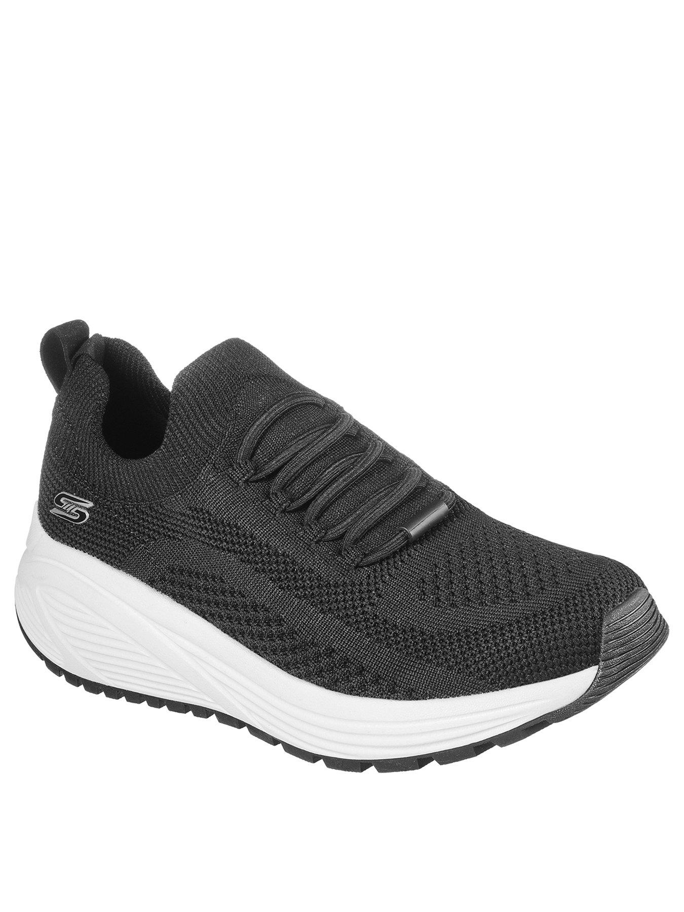 skechers elastic lace trainers
