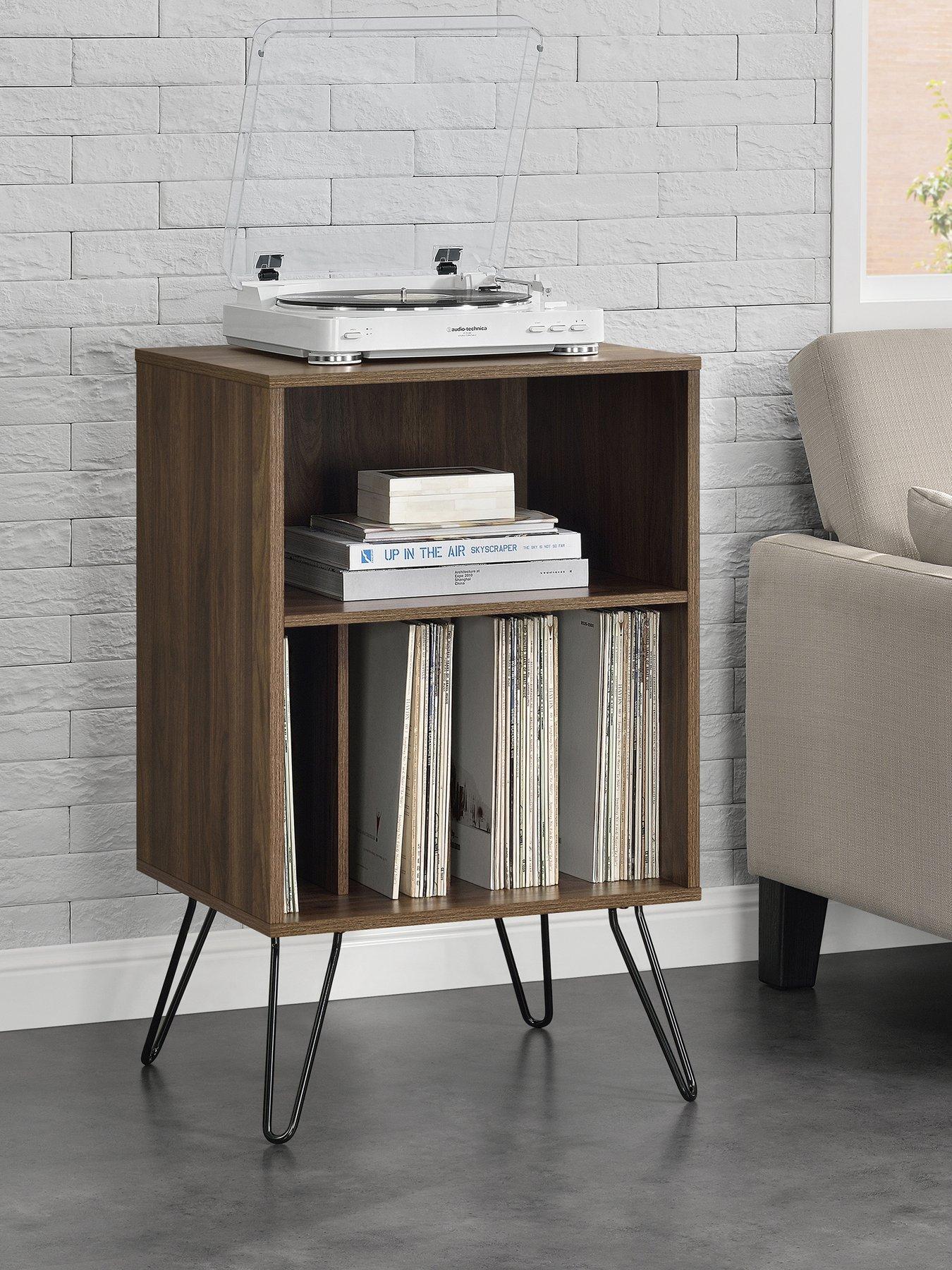 undefined Concord Turntable Stand - Walnut Effect