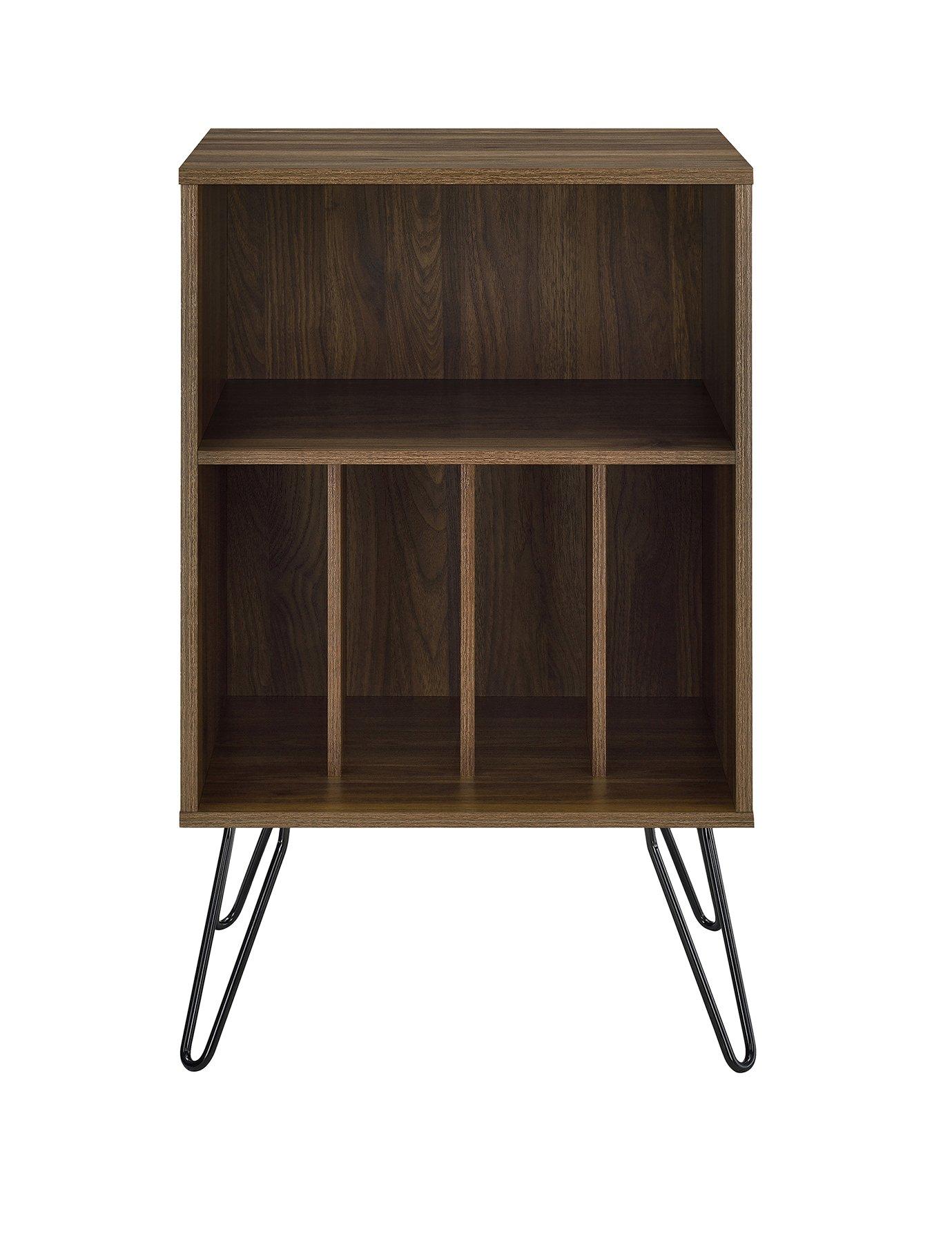 Image 2 of 4 of Novogratz Concord Turntable Stand - Walnut Effect