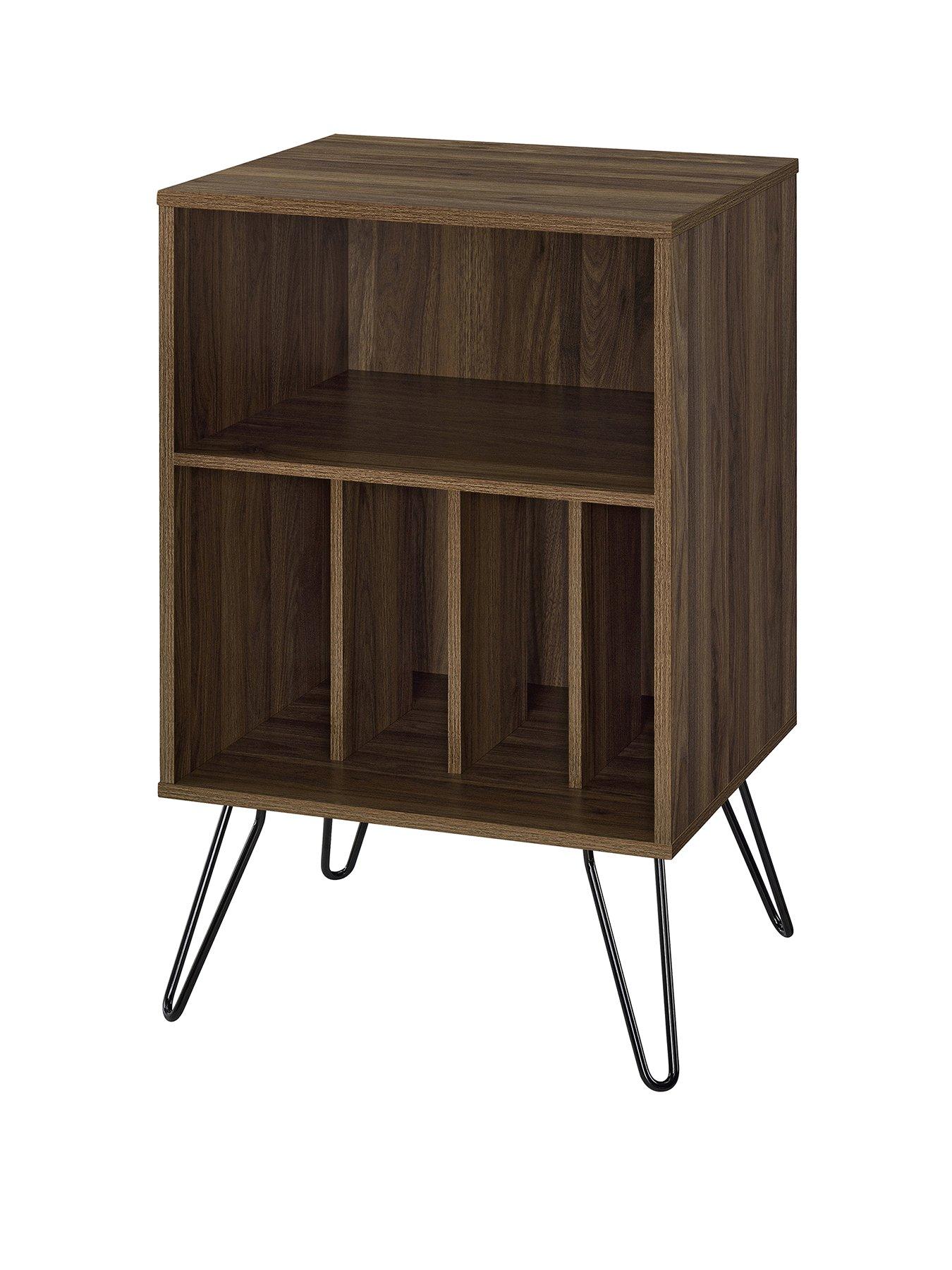 Image 3 of 4 of Novogratz Concord Turntable Stand - Walnut Effect