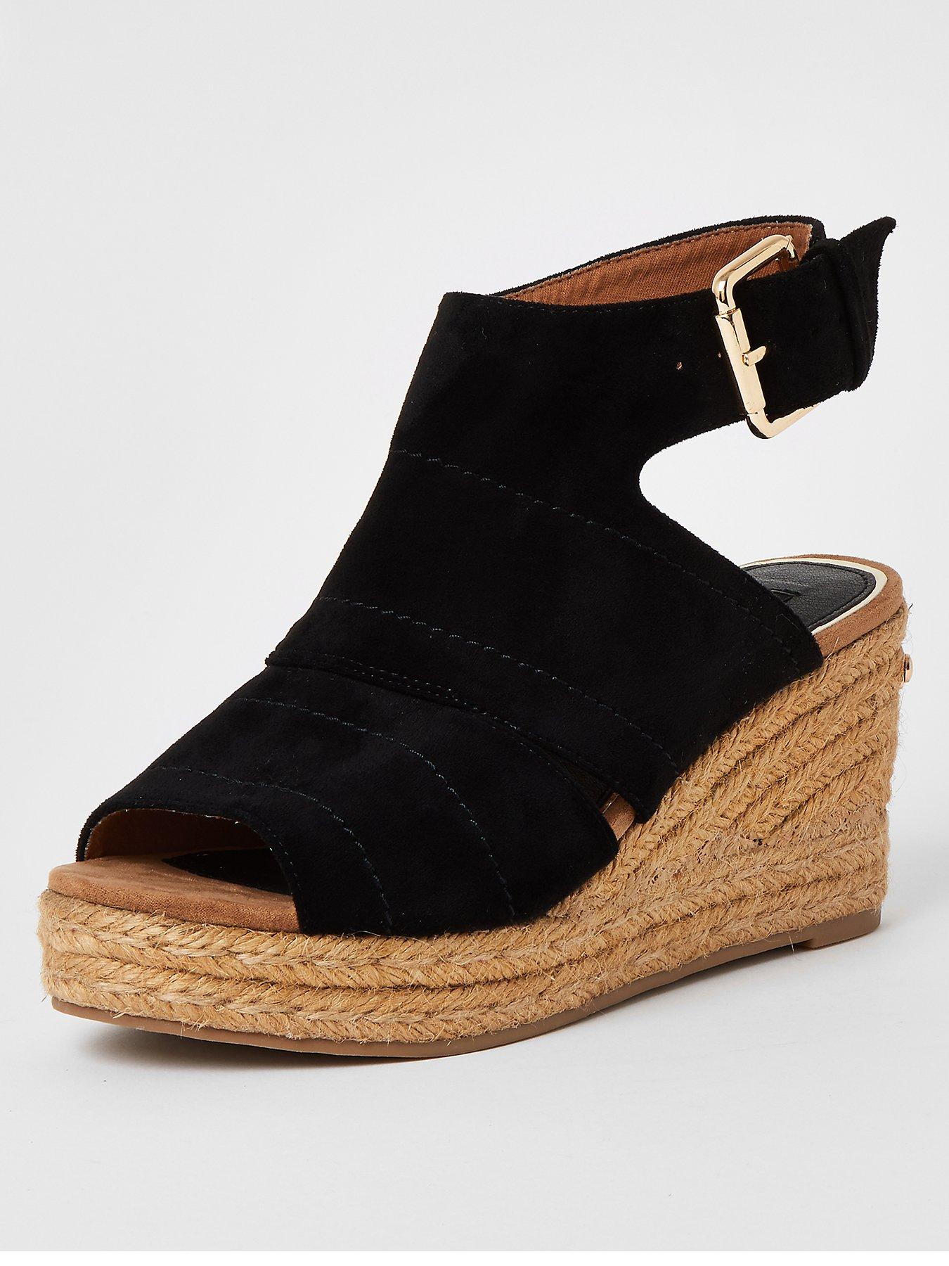 River Island Wide Fit Espadrille Wedge 